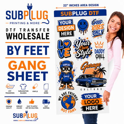 Custom Gang DTF Transfers