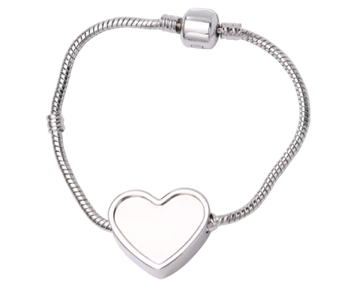 Women's Heart Photo Bracelet